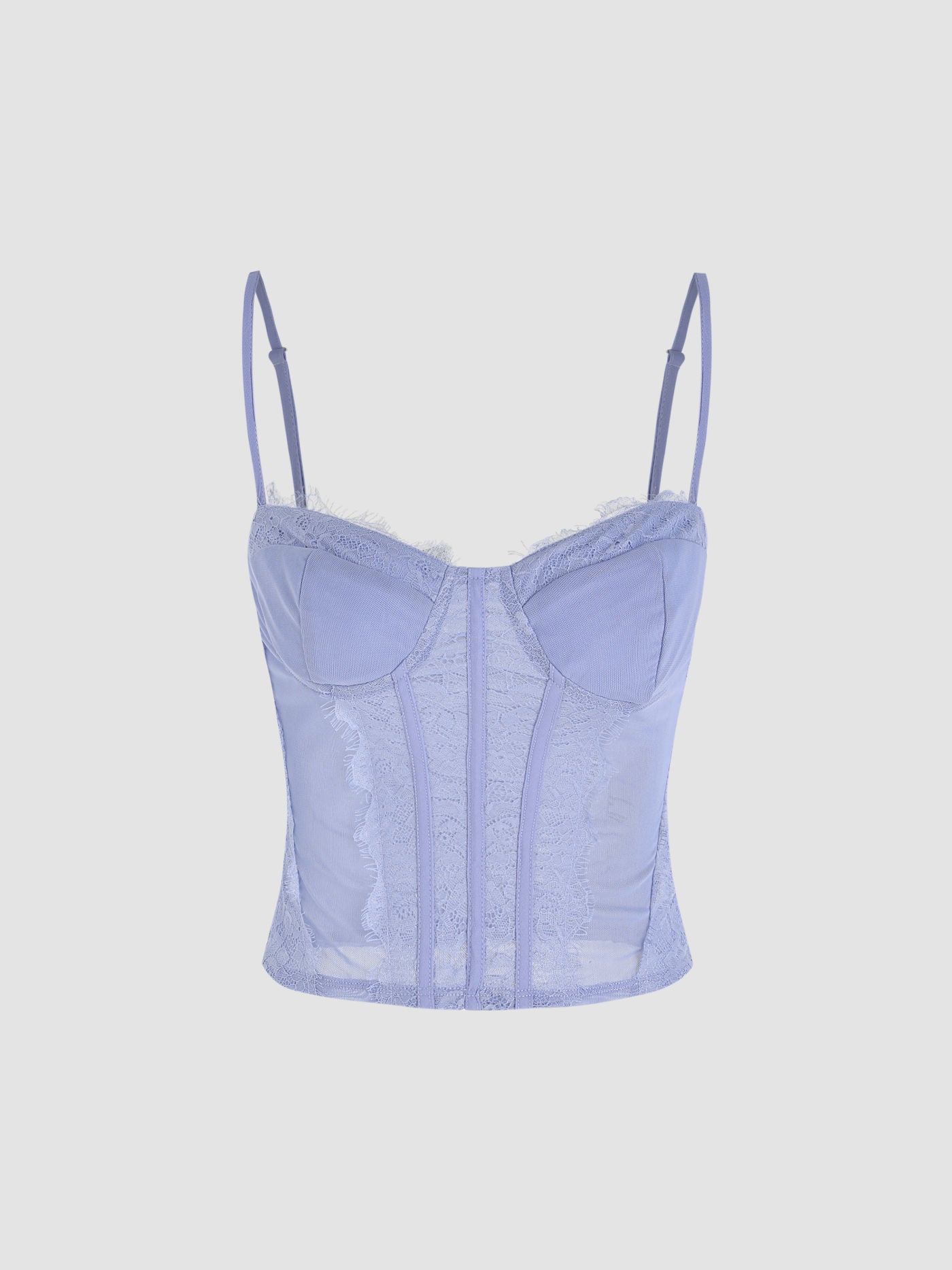 Cider Mesh Lace Bustier Top