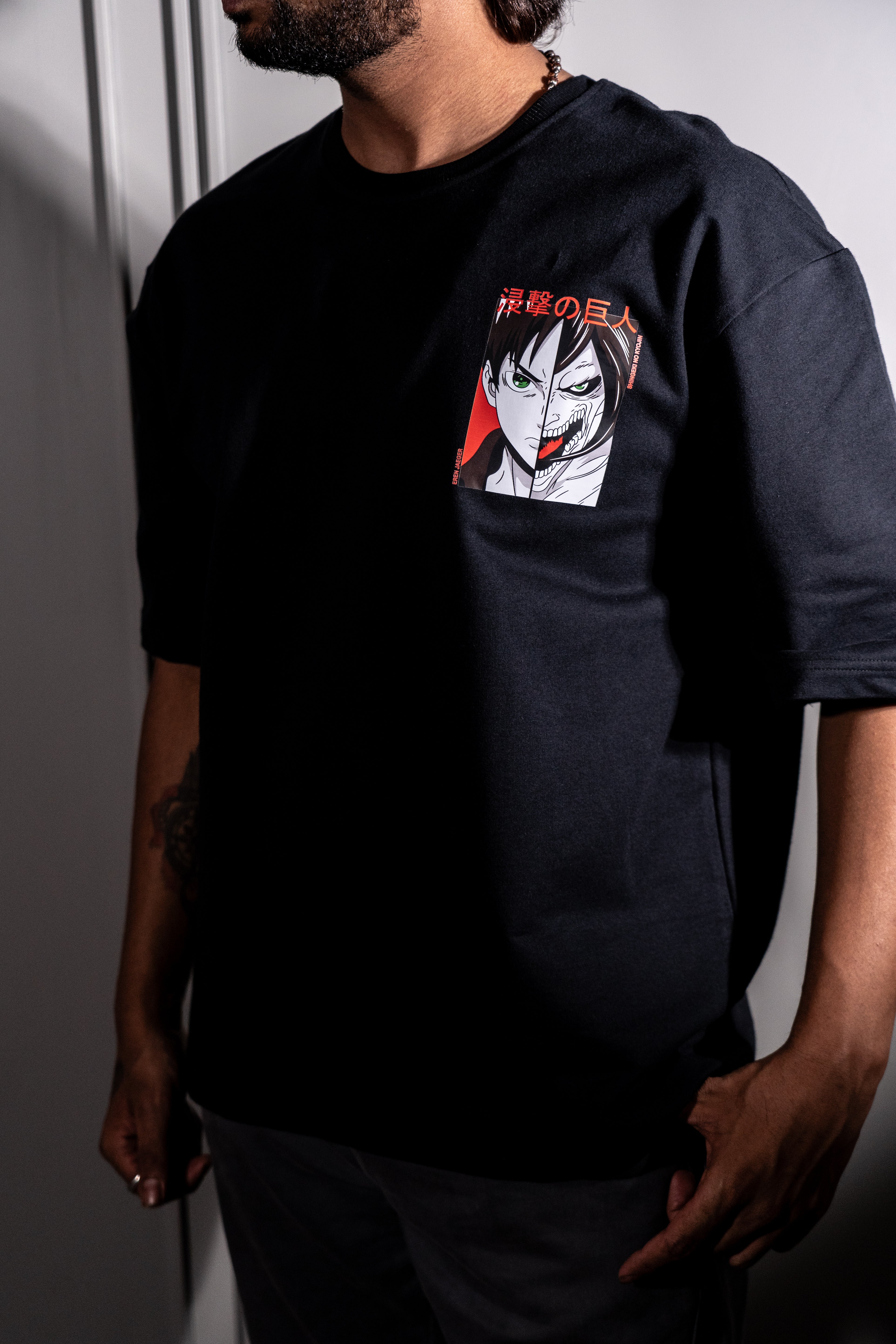 AOT : Eren Yeager Oversized T-shirt - 0565