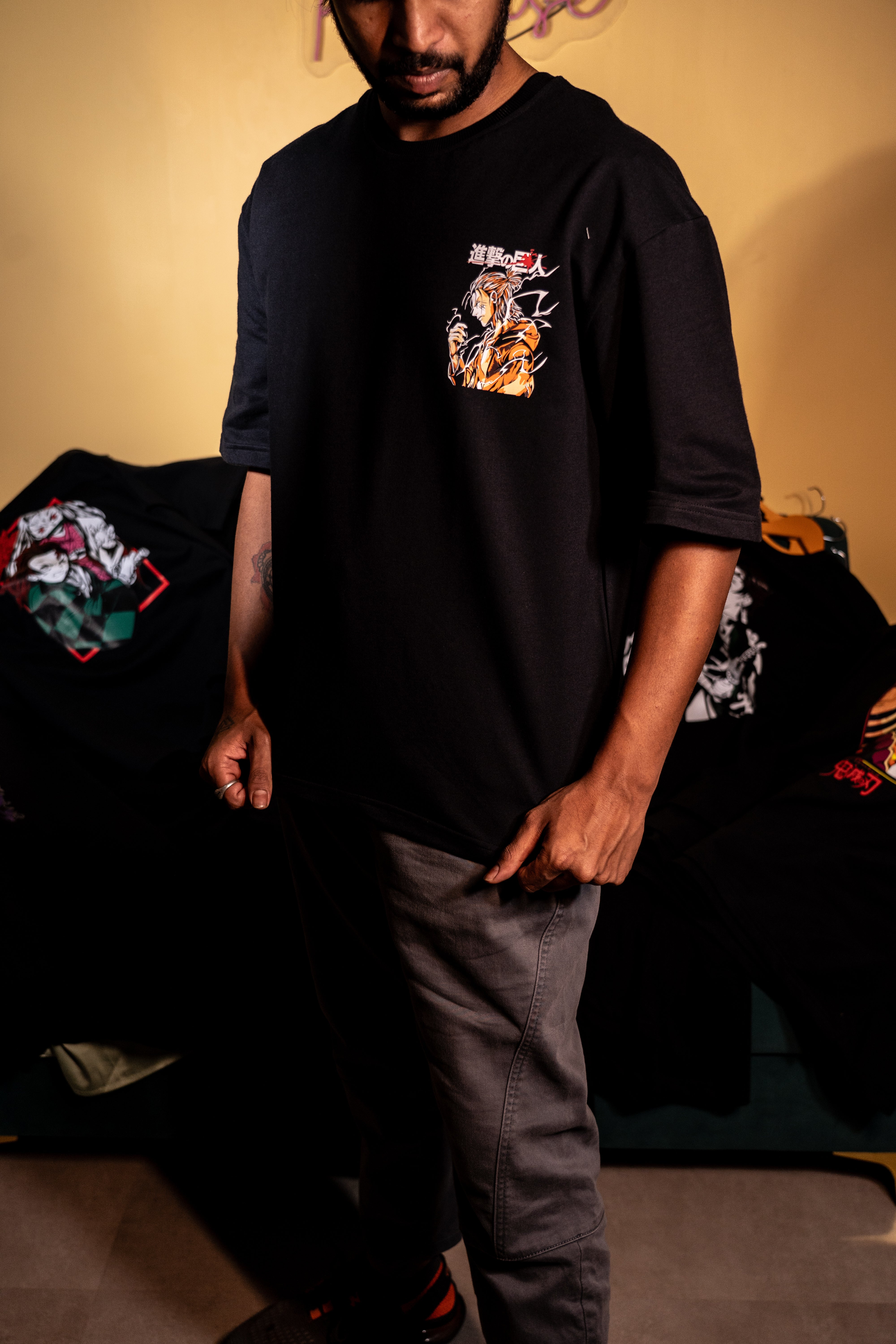 AOT : Eren Yeager Oversized T-shirt - 0570