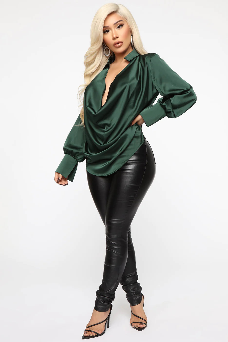 Fashionnova Touch By Touch Satin Top