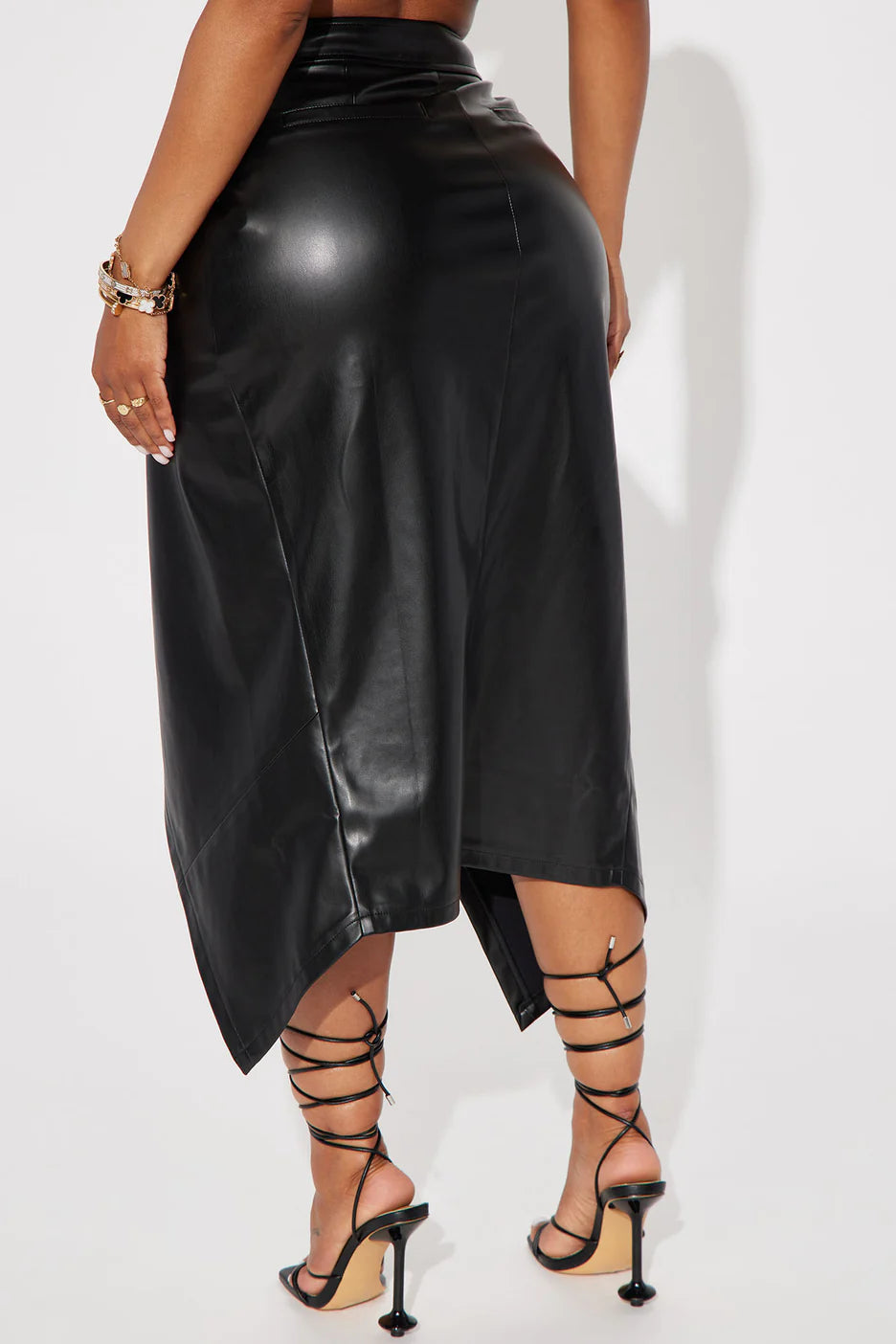Fashionnova Maeva Faux Leather Midi Skirt