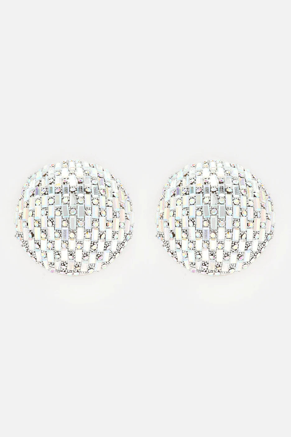 Fashionnova Shine Through Earrings - Clear/Silver