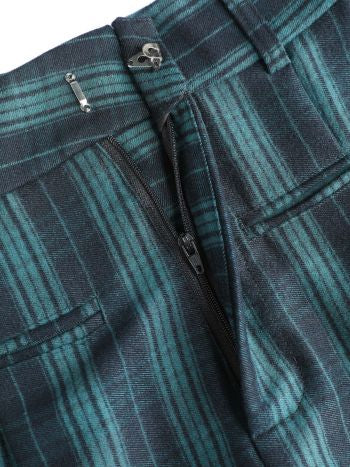 Cider Check Pattern Wide Leg Trousers