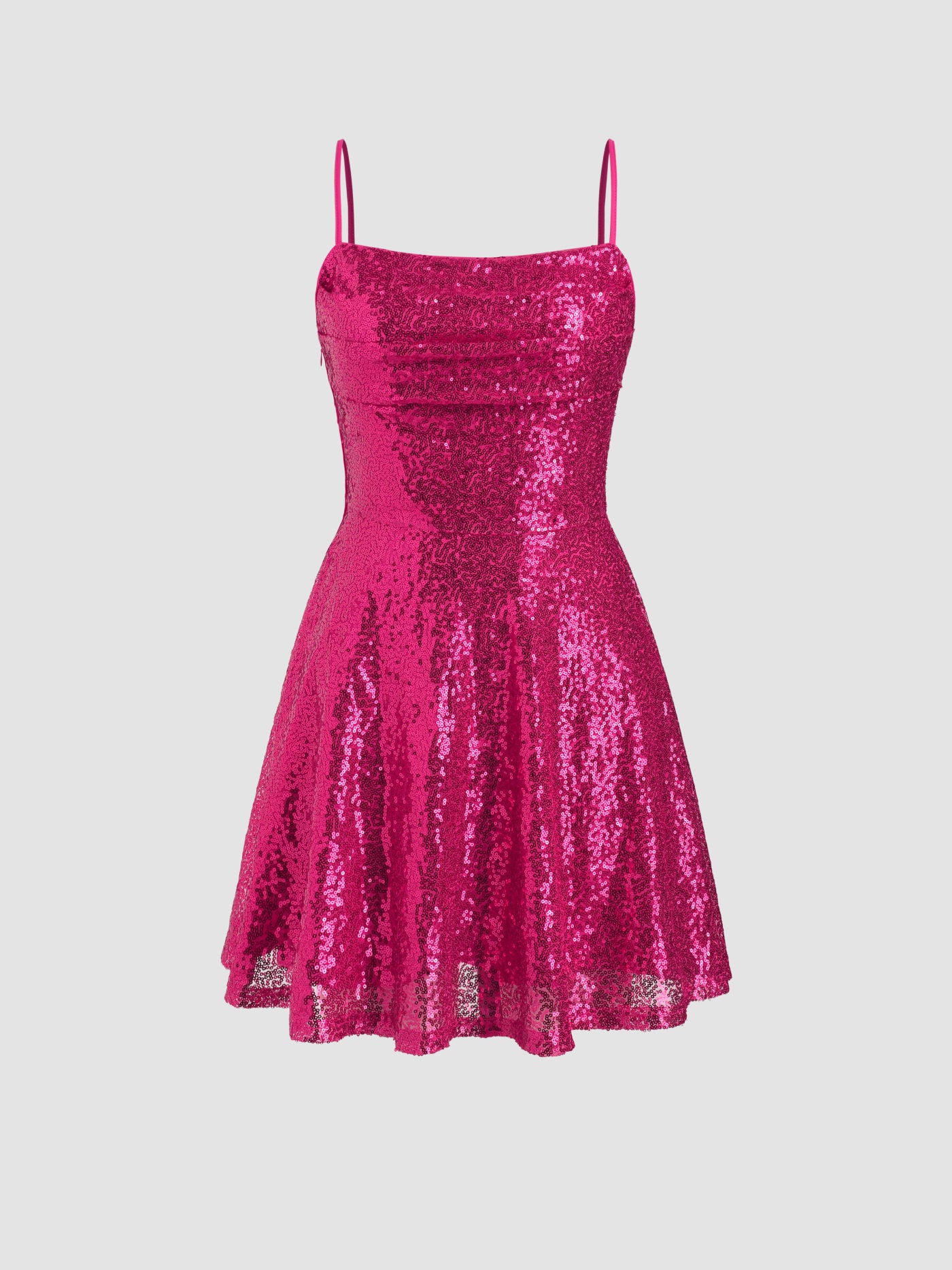 Cider Sequin Square Neck Mini Dress