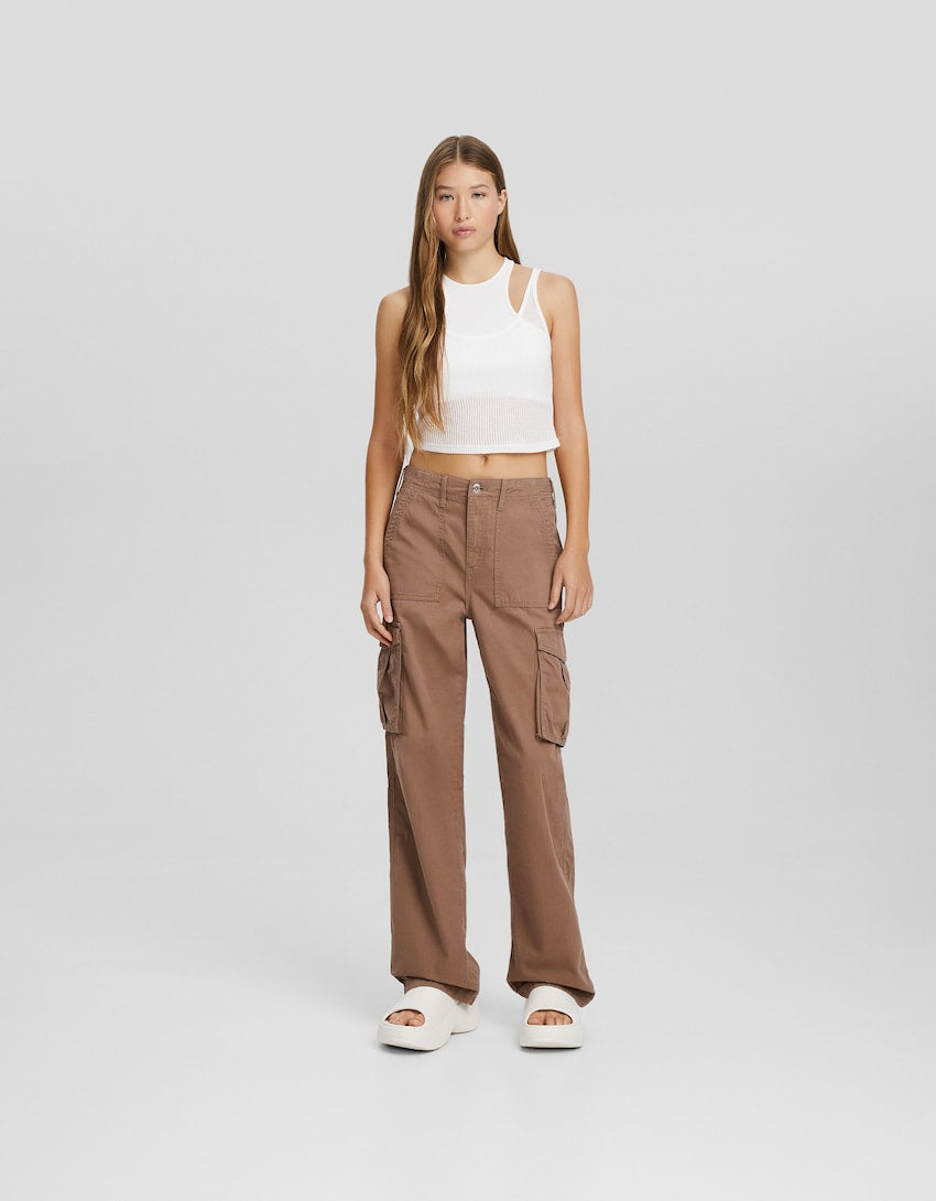 Bershka Pants for Women | Online Sale up to 65% off | Lyst