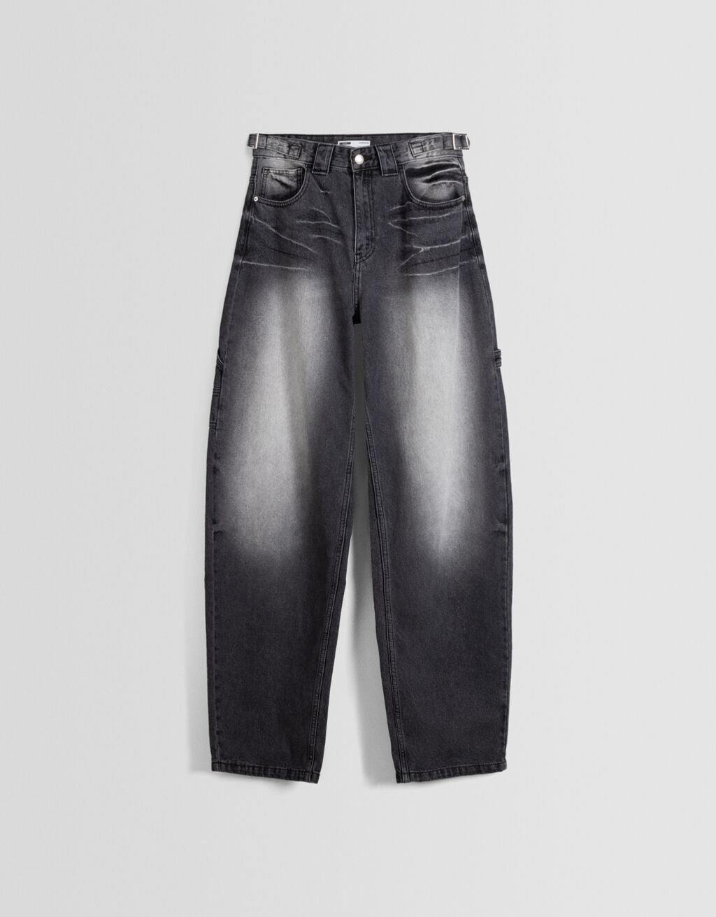 Bershka Wide-leg balloon carpenter jeans