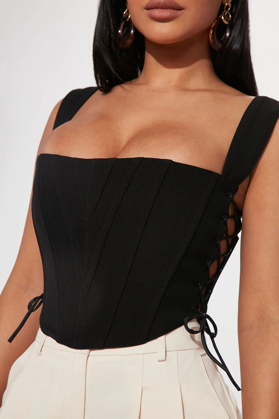 Fashionnova Side Struttin' Corset Top