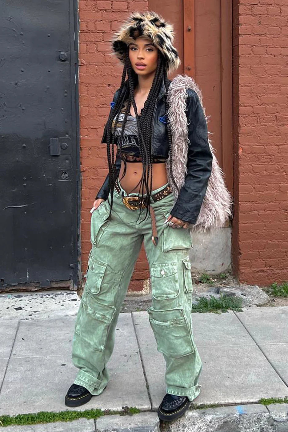 Fashionnova Billie Low Slung Cargo Jeans