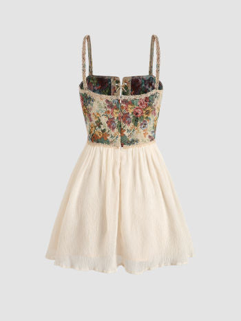 Cider Secret Garden Corset Mini Dress