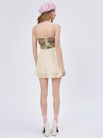 Cider Secret Garden Corset Mini Dress