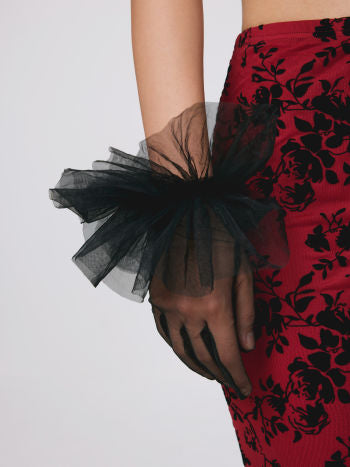 Cider Tulle Gloves