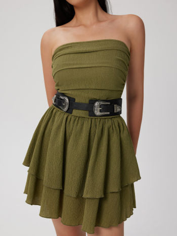 Cider Double Buckle Corset Belt