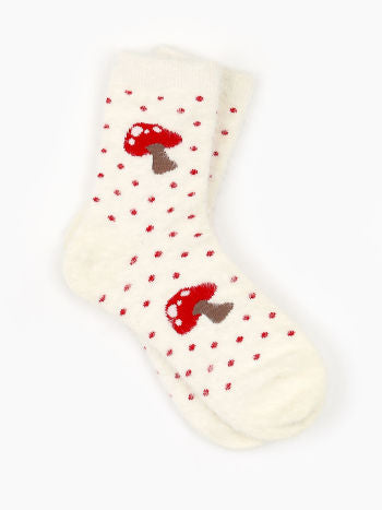 Cider Mushroom Pattern Socks