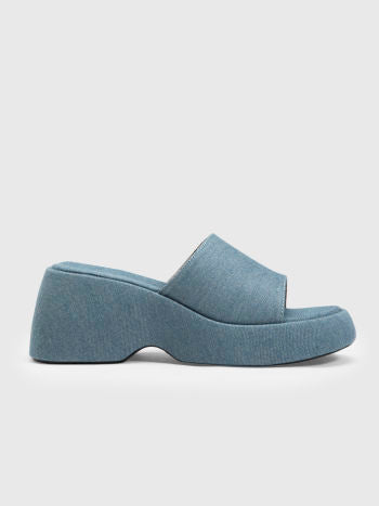 Cider Single Band Chunky Heeled Slippers